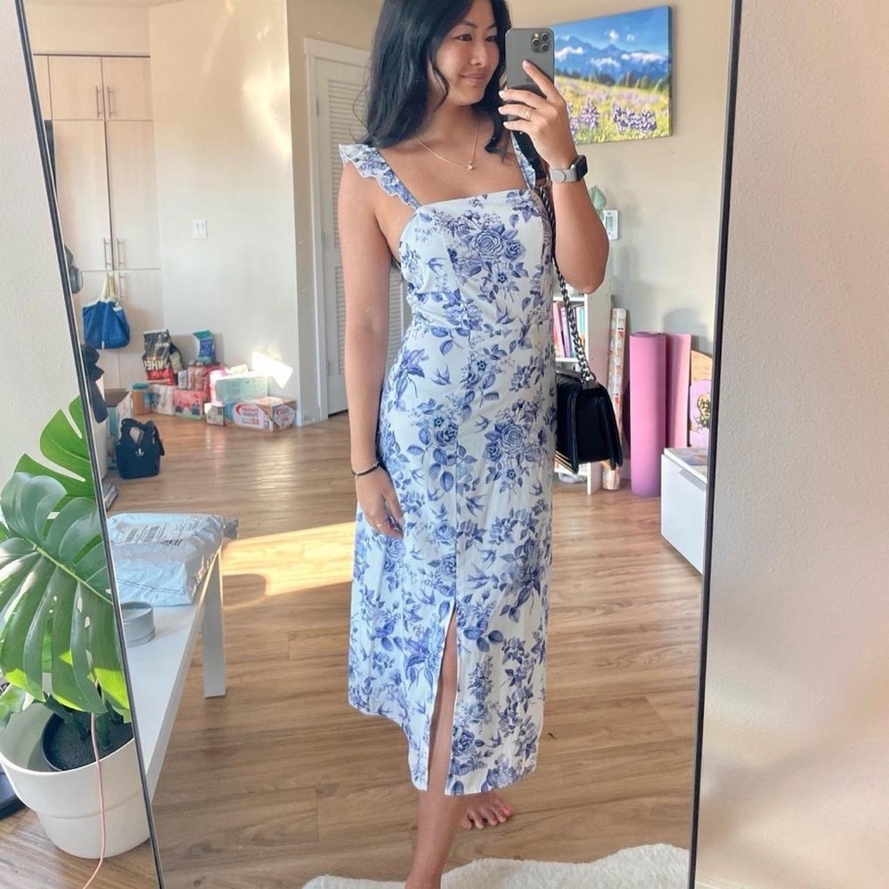 Reformation linen Spaulding dress